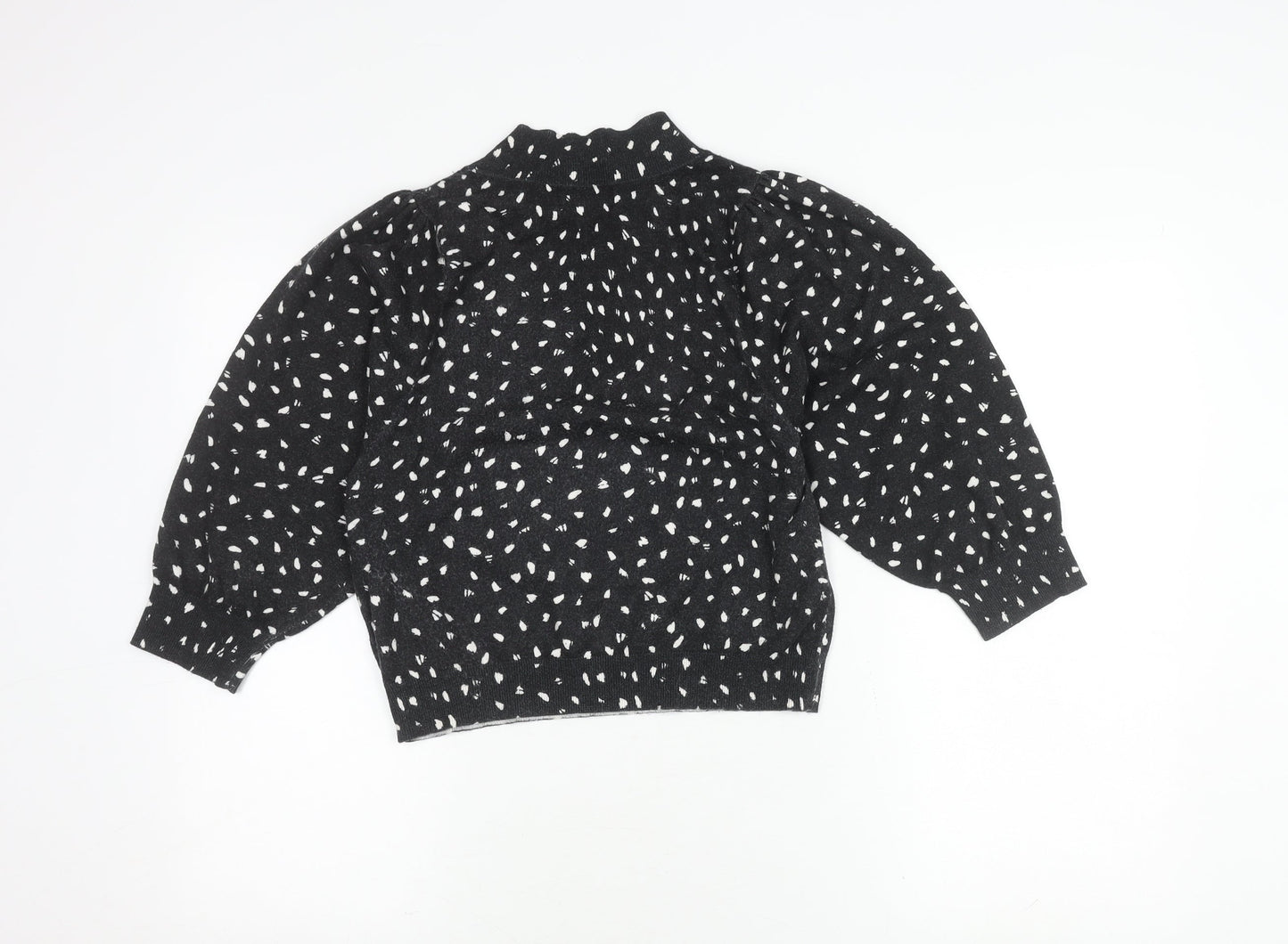 Dancing Leopard Women's Black Tunic Blouse Size 10