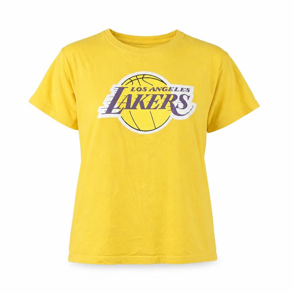 NBA Yellow T-Shirt Lakers Sports M Casual