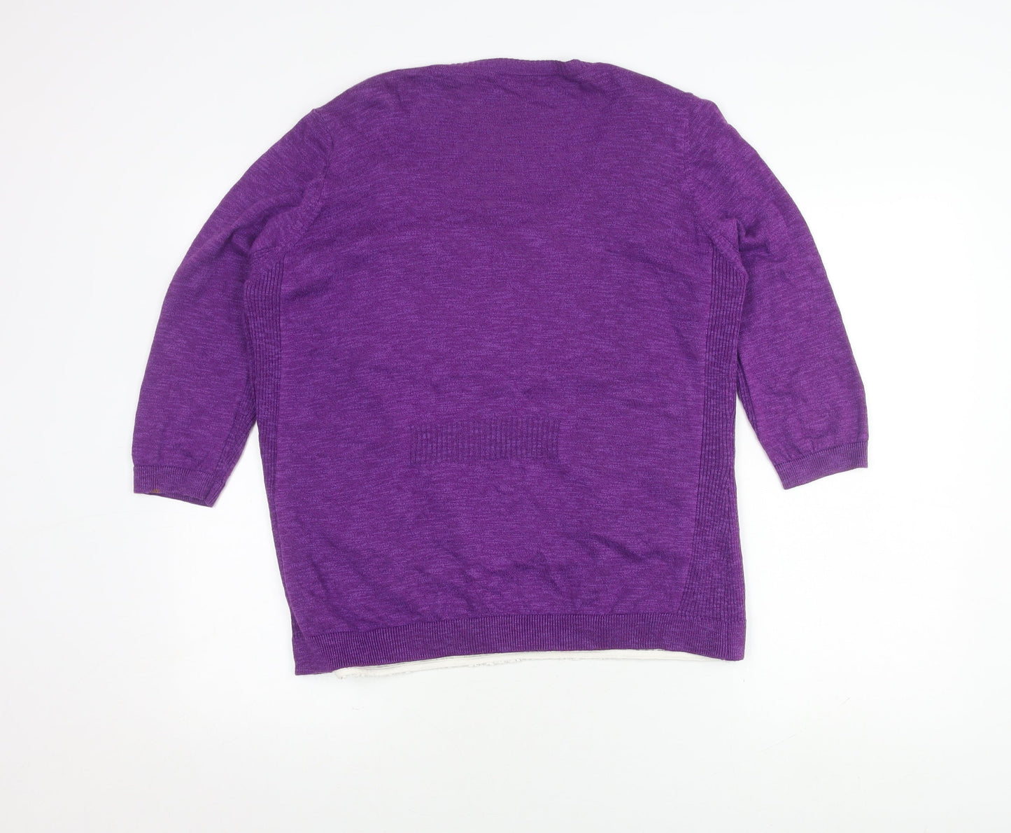 Marks and Spencer Women's Purple Cardigan Size 16