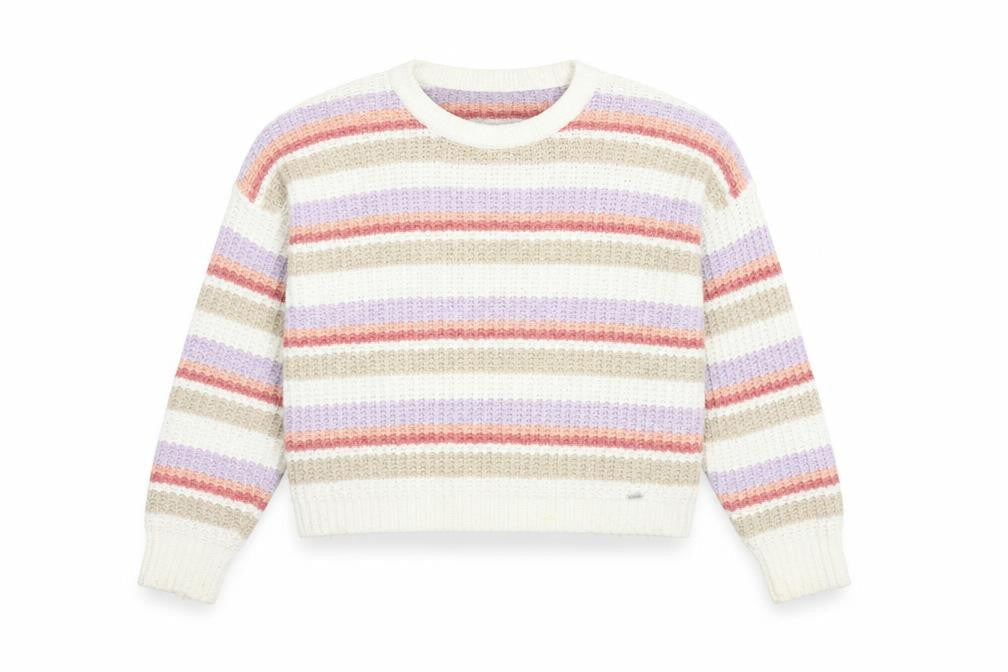 Hollister Women's Multicoloured Striped Pullover Jumper S
