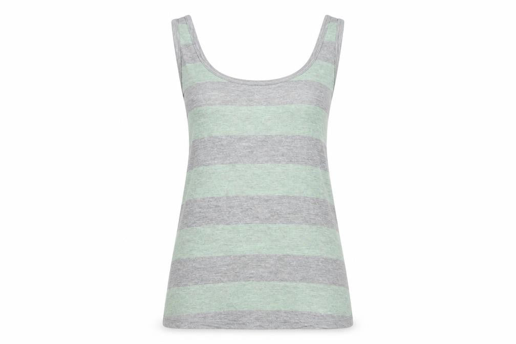 Jack Wills Women's Grey Striped Tank Top Size 10