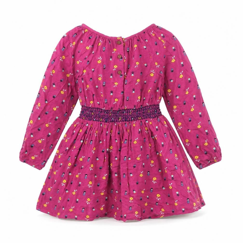 Shrinking Violet Pink Floral A-Line Dress Girls 5-6 Years