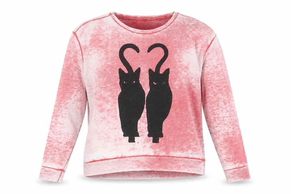 Topshop Women's Multicoloured Size 8 Animal Print Sweatshirt