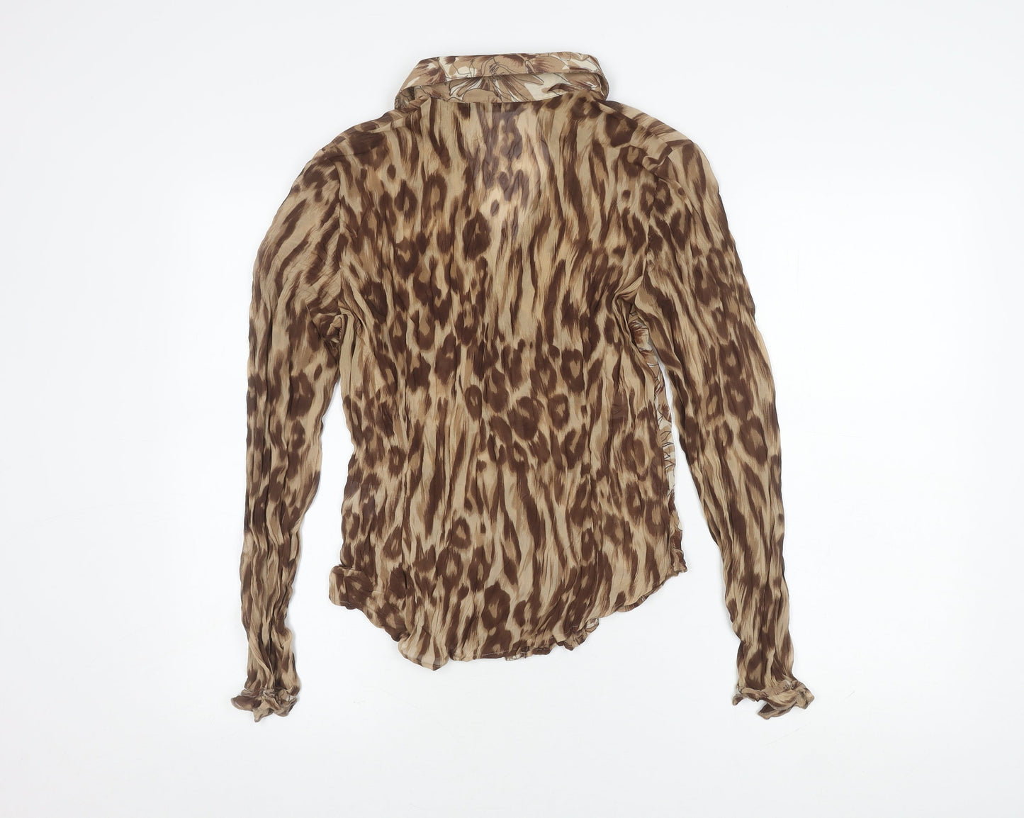 Marks and Spencer Women's Brown Animal Print Blouse