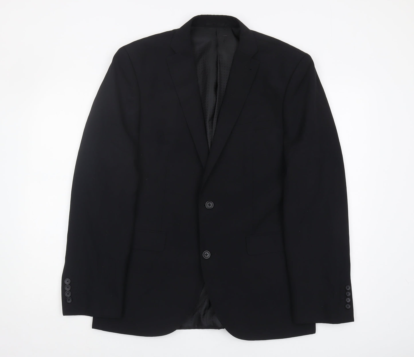 Next Men's Black Regular Fit Blazer 40R