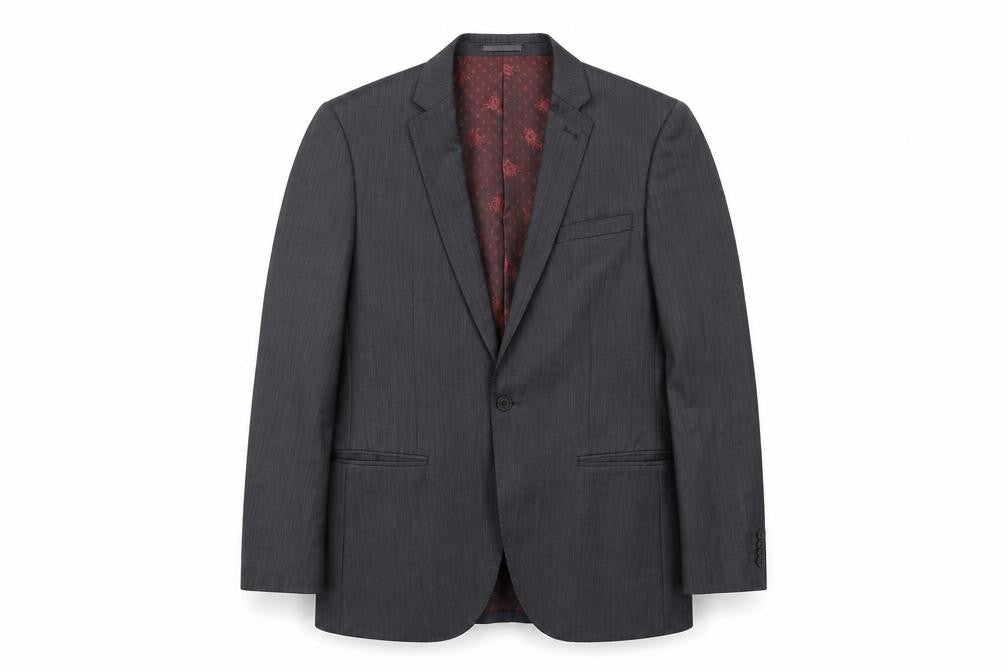 1860 Men's Grey Blazer, 38 Regular, Business Classic
