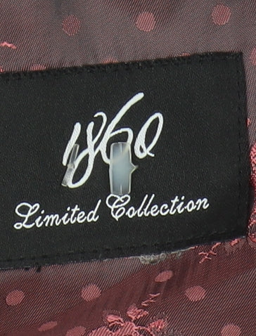 Close-up detail of 1860 Men's Grey Blazer, 38 Regular, Business Classic