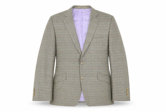 Magee Men's Multicoloured Check Blazer 44R Regular