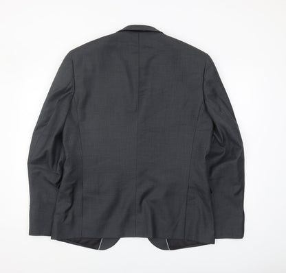 Burton Menswear Men's Grey Slim Blazer 42 Regular