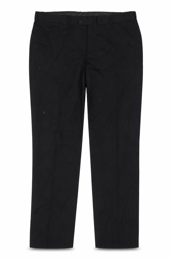 Skopes Men's Black Wool Pinstripe Trousers XL