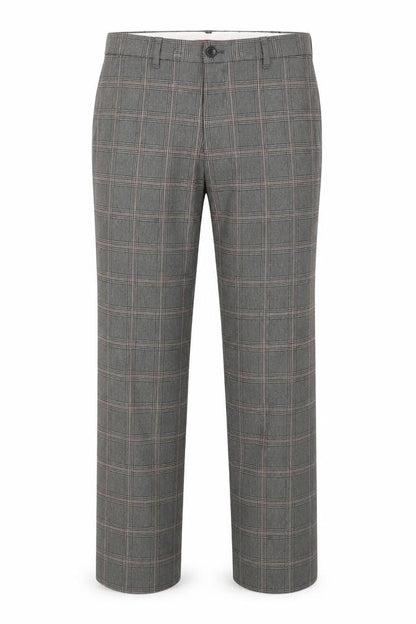 Front view of Next Grey Check Dress Pants -, size 32