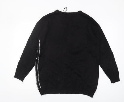 Preloved Disney Women's Black Pullover Mickey Mouse Jumper S - Back