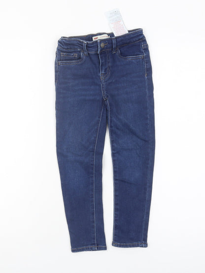 Preloved Levi's Boys Blue Skinny Jeans Medium Size - Front