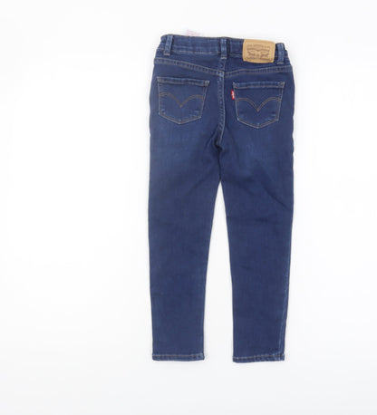 Preloved Levi's Boys Blue Skinny Jeans Medium Size - Back