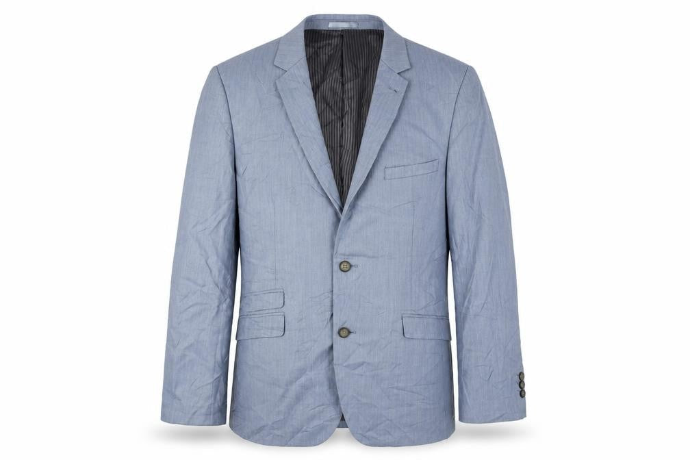 Greenwoods Men's Slim Fit Blue Blazer, Size 44R