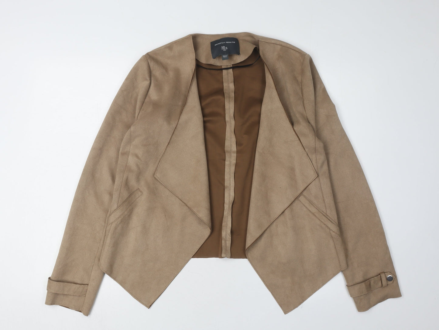 Dorothy Perkins Women's Brown Jacket Size 10