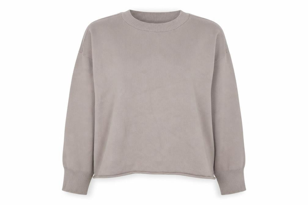 Zara Women's Beige Crew Neck Jumper Size L
