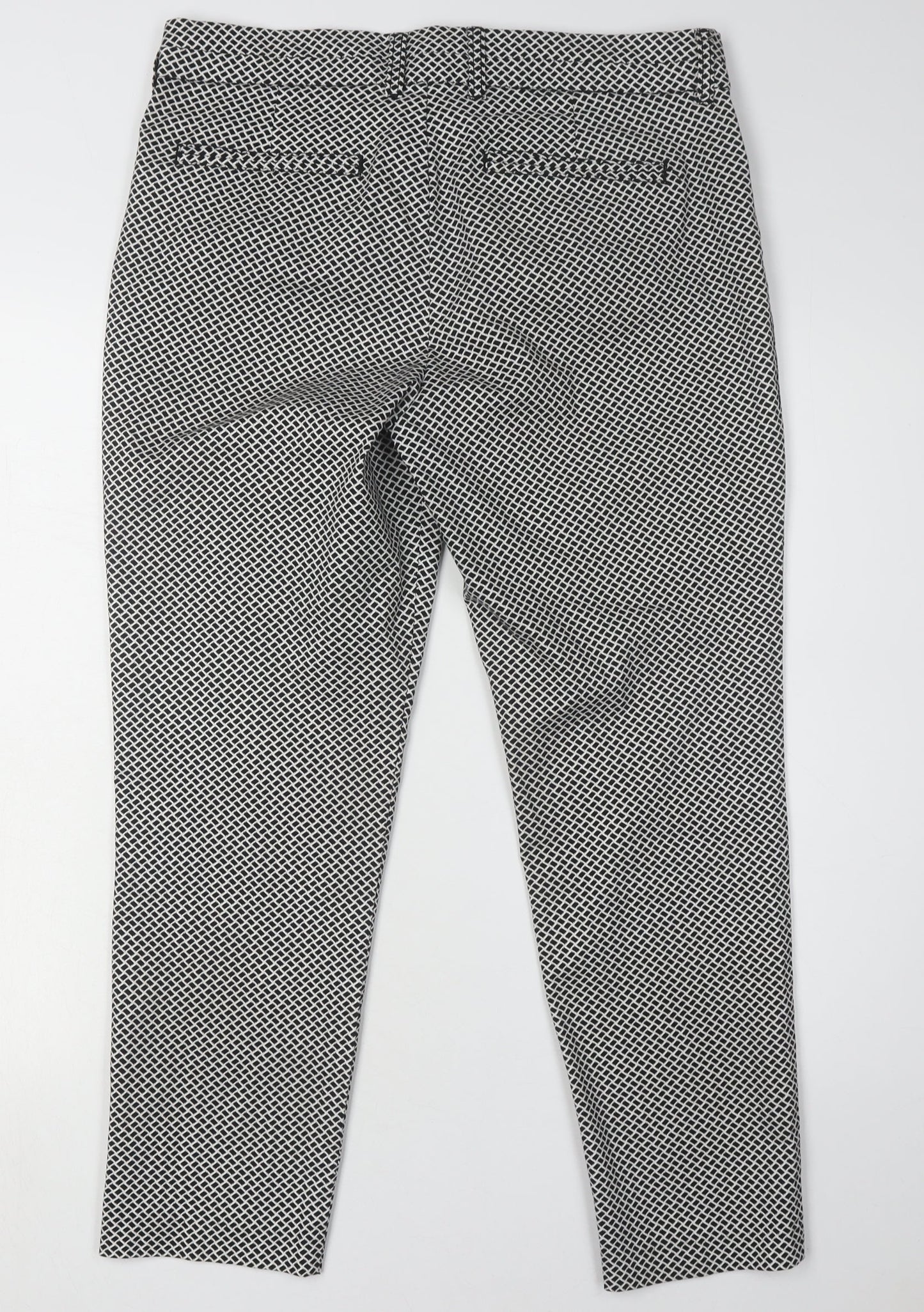 Gap Women's Geometric Khakis, Black, Size 12, Slim Fit