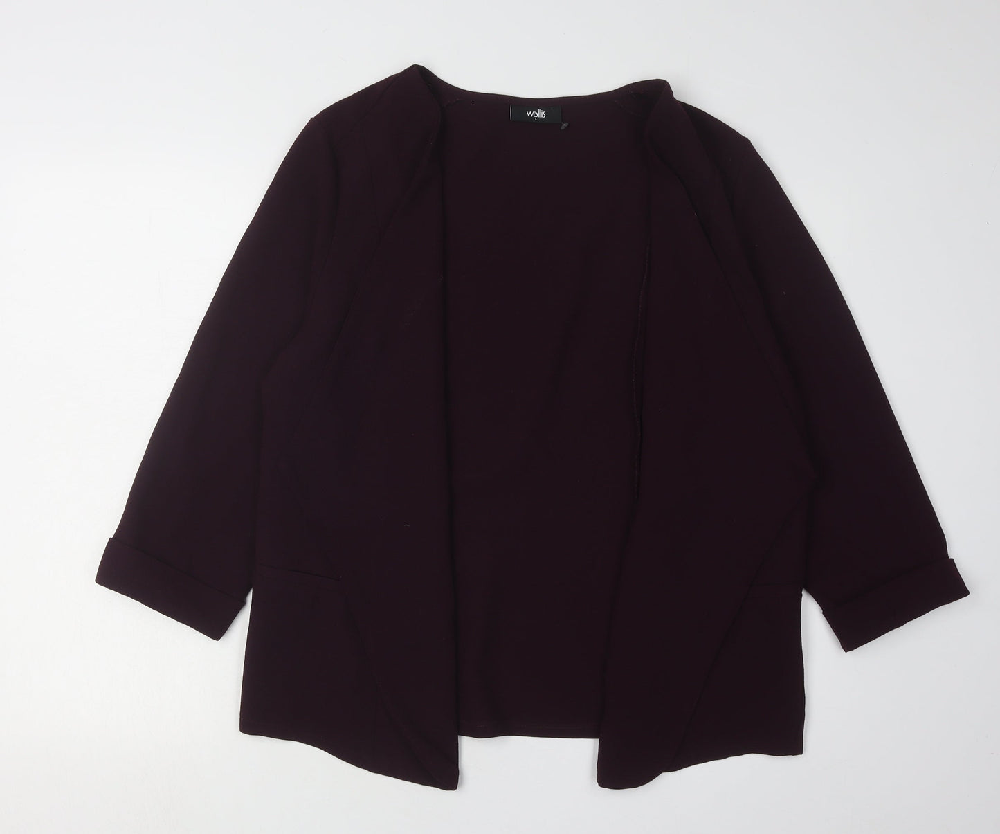 Wallis Women's Purple Basic Long Sleeve Blouse - L