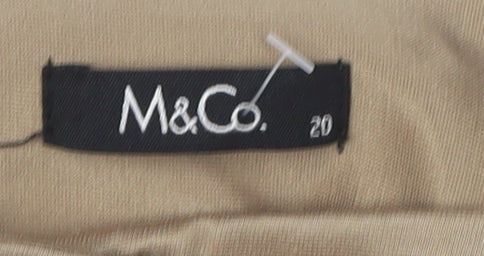 M&Co Women's Beige Trousers Size 20