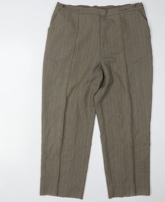 Marks and Spencer Women's Brown Trousers Size 16