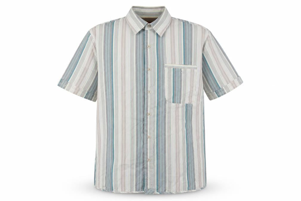 FatFace Men's Multicoloured Striped Shirt S