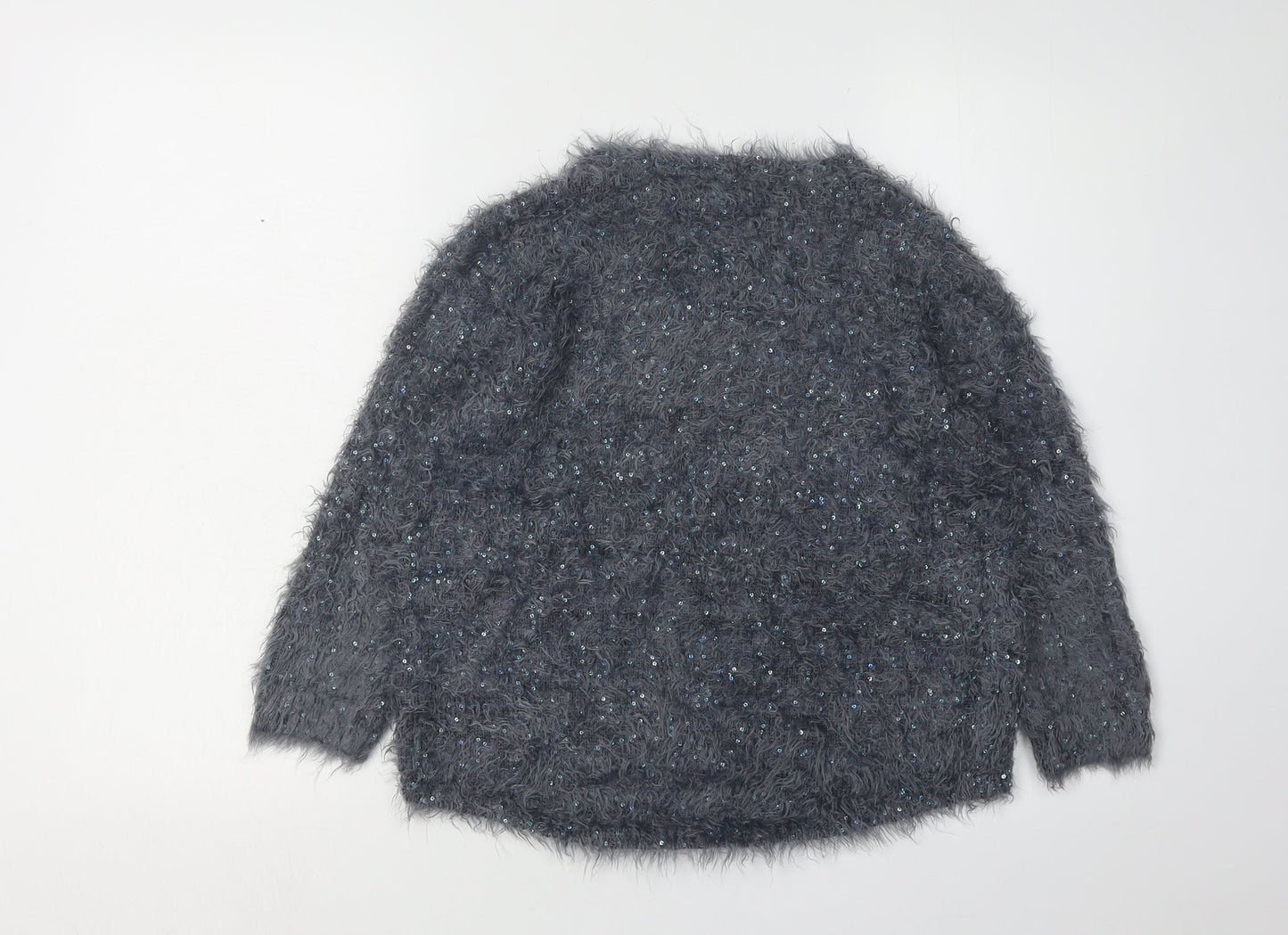 Marks and Spencer Grey Glitter Jumper Women Size 8