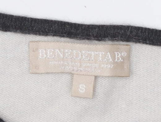 Benedetta B. Women's Small Grey Pullover Jumper