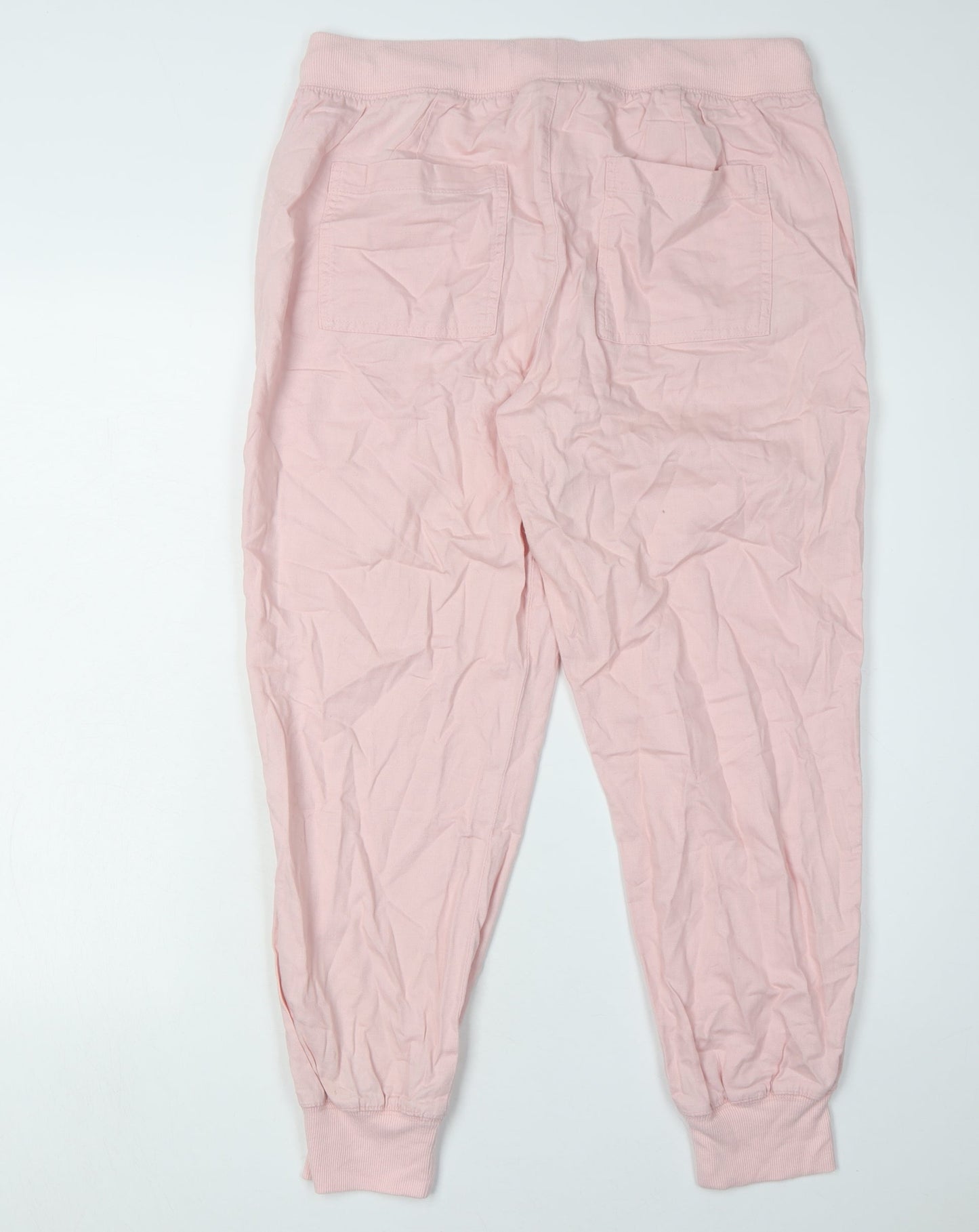 GAP Women's Pink Cotton Jogger Trousers M