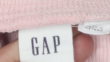 GAP Women's Pink Cotton Jogger Trousers M