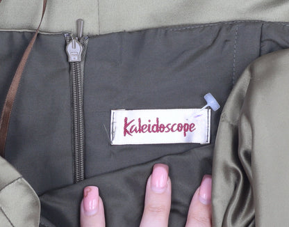 Close-up detail of Kaleidoscope Women's Beige Strapless Midi Dress