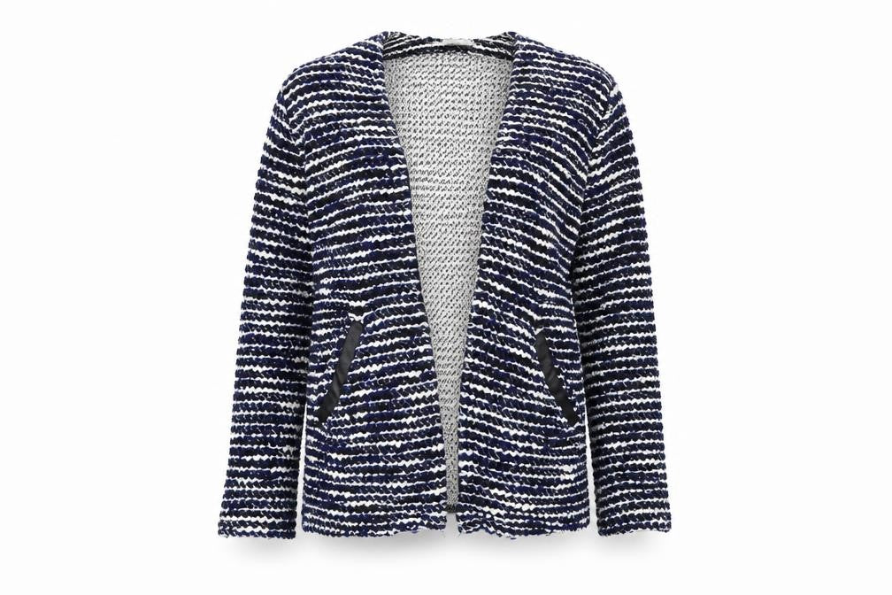 ASOS Women's Blue Striped Cardigan, Size 6