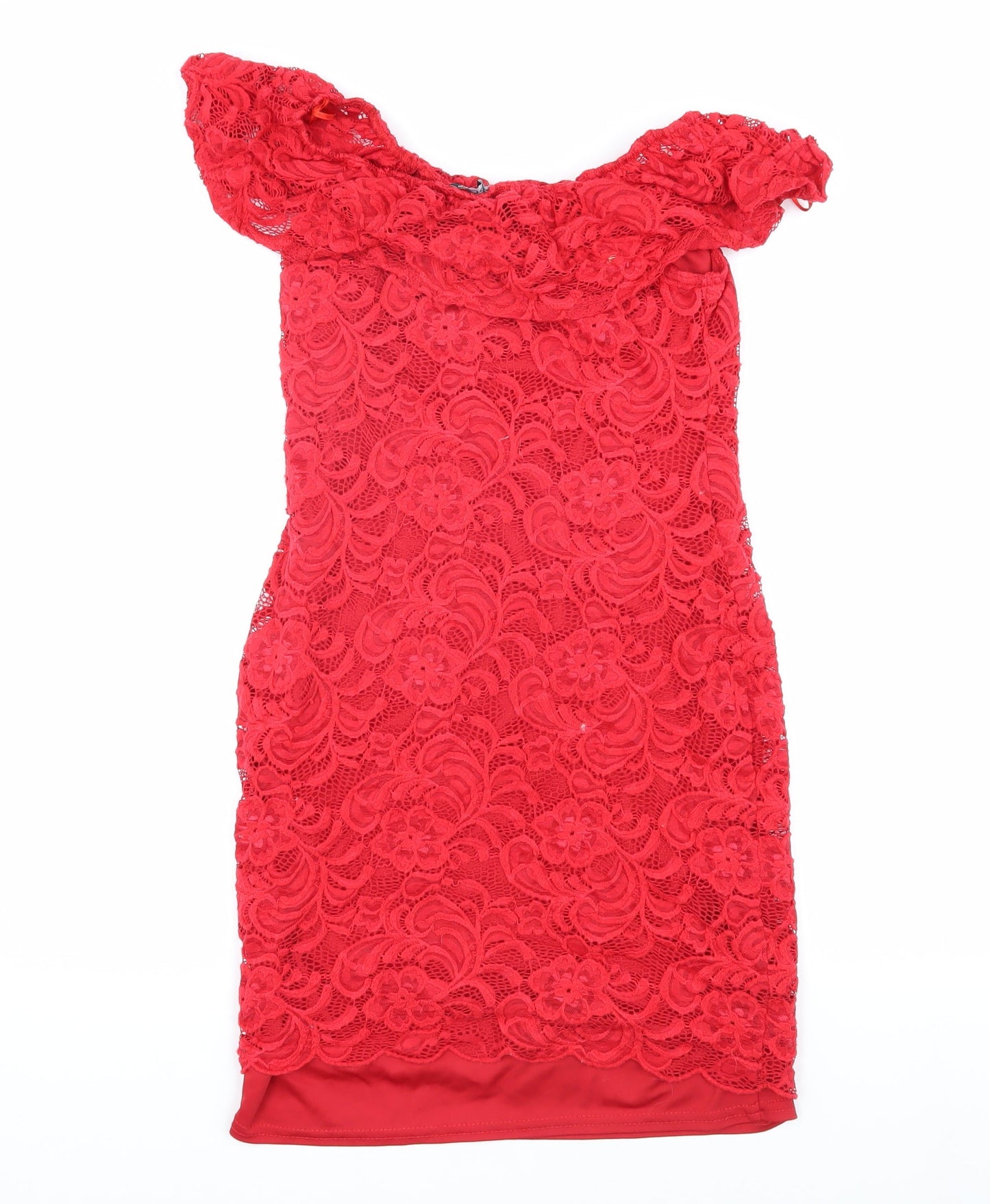 Select Women's Red Sheath Dress Size 10 Party
