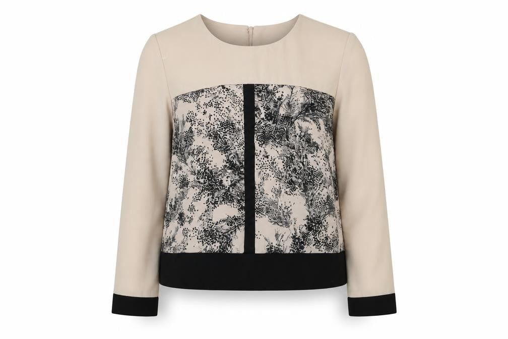 Oasis Women's Beige Floral Blouse Size 12