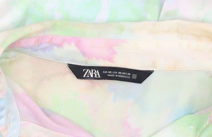 Zara Women's Multicoloured XS Button-Up Shirt