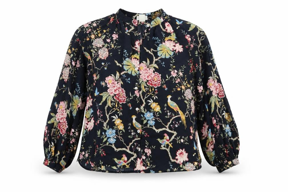H&M Women's Multicoloured Floral Blouse Size 8