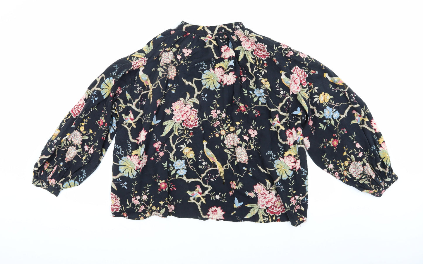 H&M Women's Multicoloured Floral Blouse Size 8