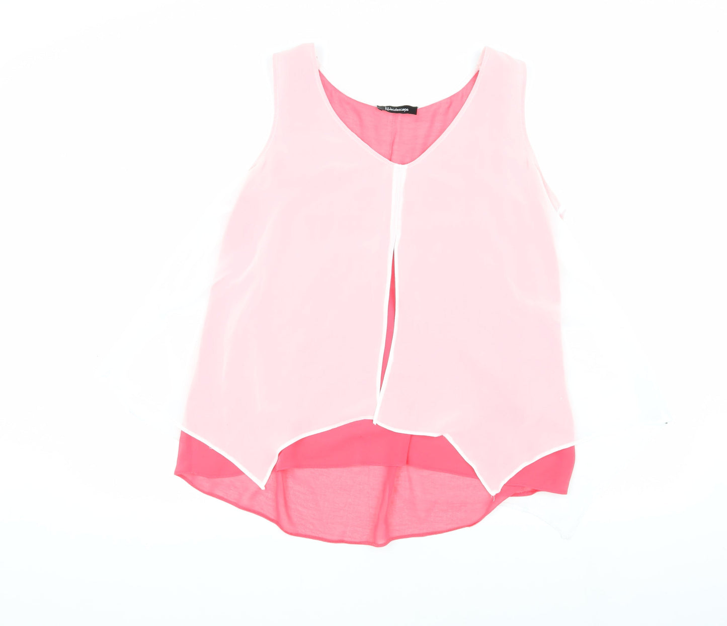 Kaleidoscope Women's Pink Tank Top Size 14 V-Neck