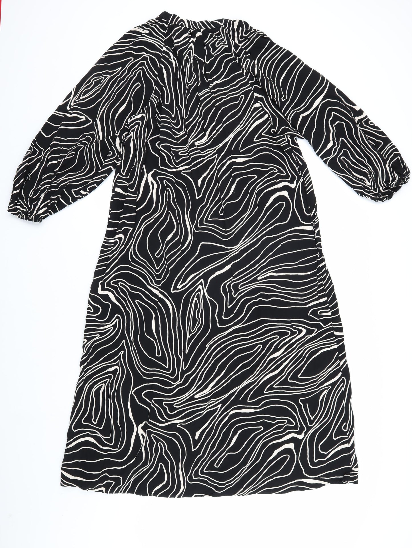 Zara Women's Black Button Dress Size 12