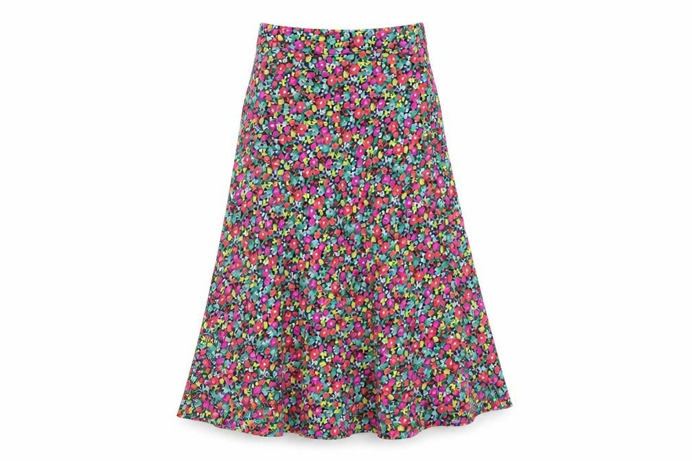 Feather & Bone Women's Multicoloured Floral XS Skirt