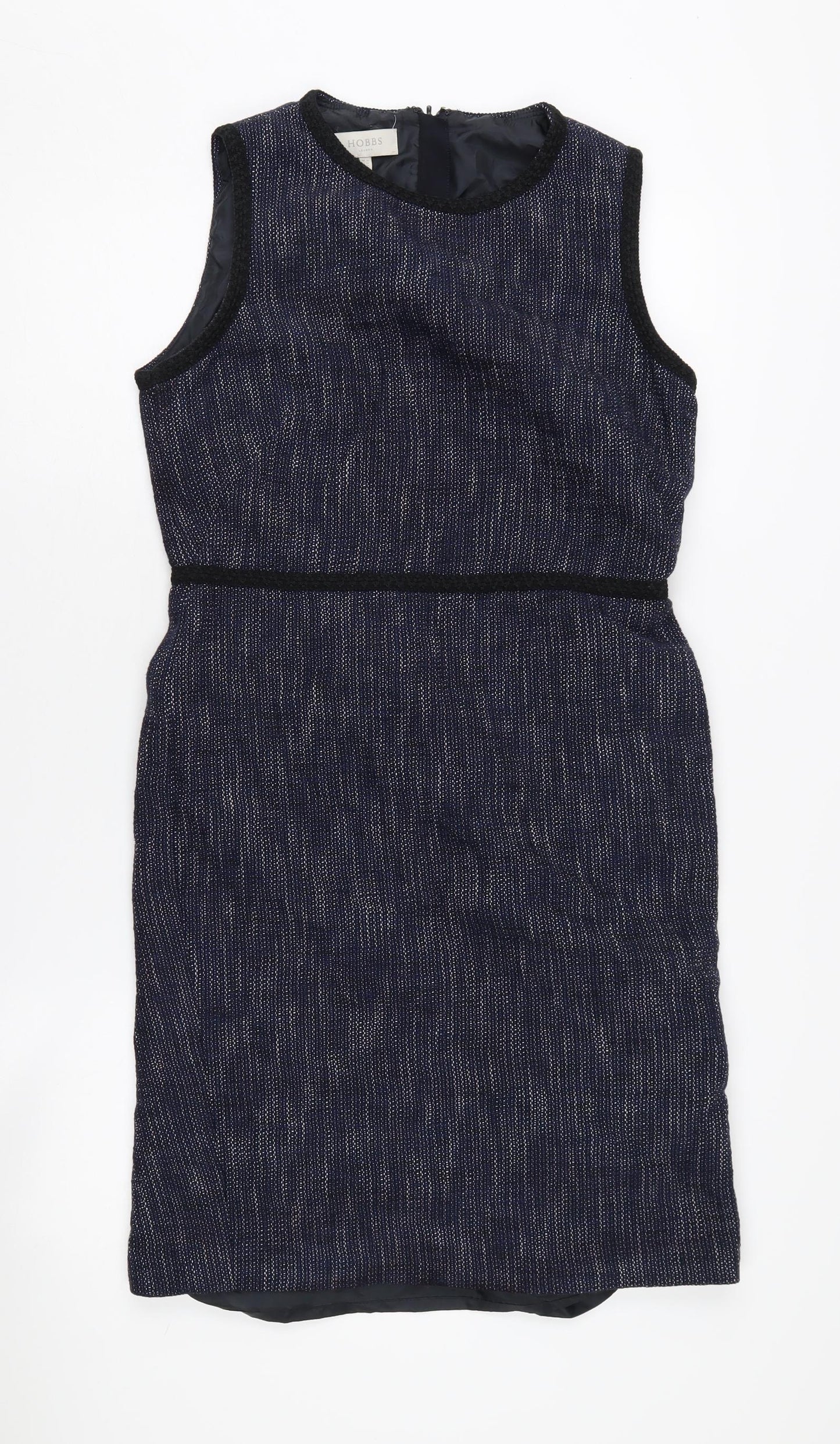 Hobbs Women's Blue Sheath Dress, UK 12, Classic Style