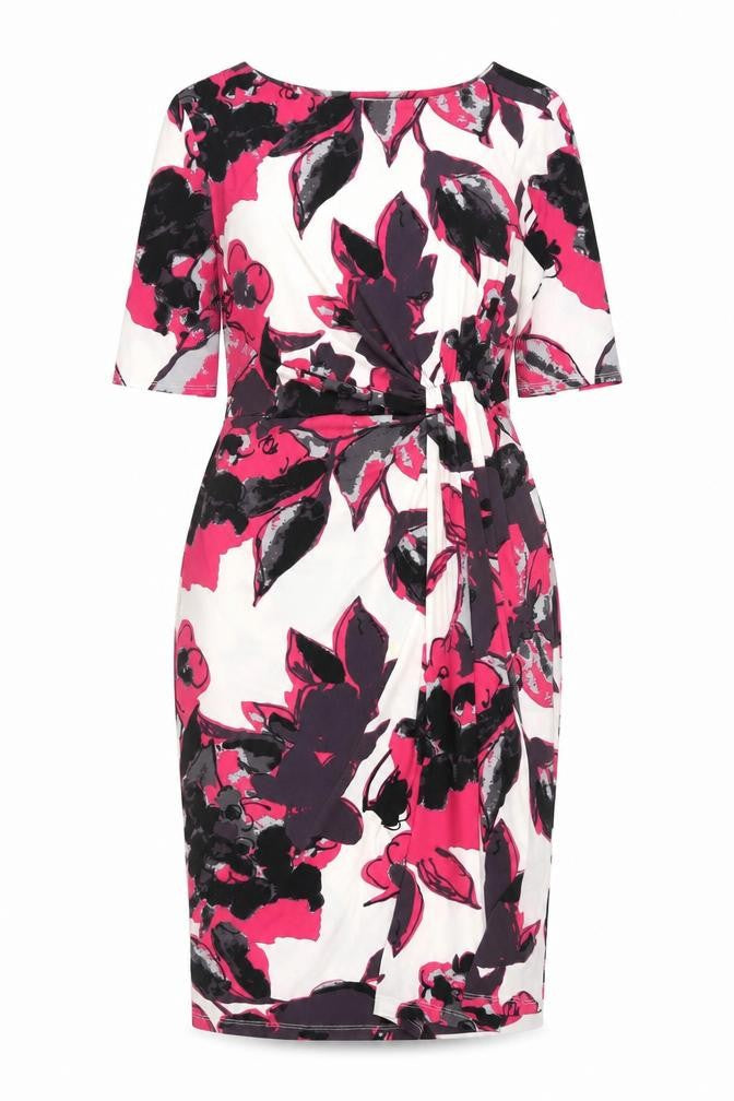 Marks & Spencer Women's Pink Floral Dress UK 16