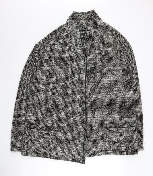 Maison Scotch Women's Grey Chunky-Knit Jumper, Size 4