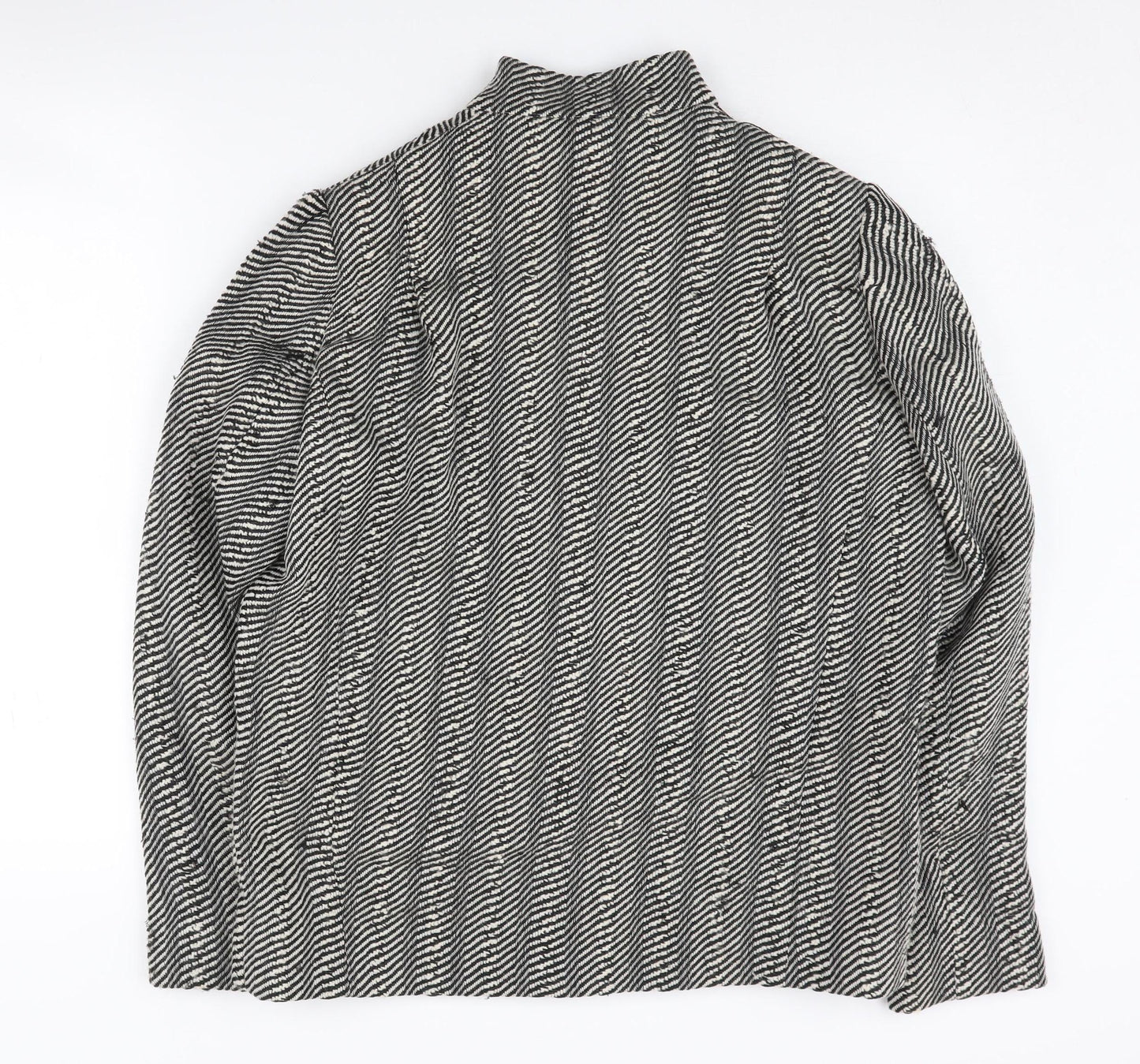 Jaeger Women's Black Herringbone Jacket Size 10