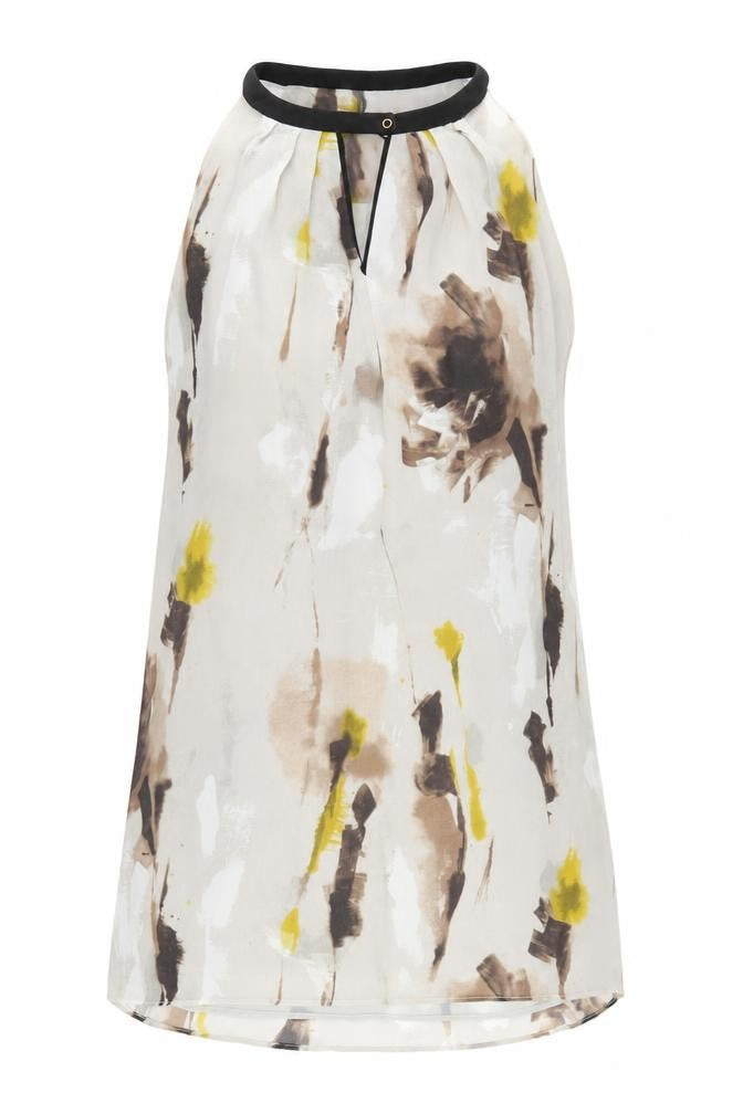 Mango Women's Multicoloured High Neck Dress, Size 6