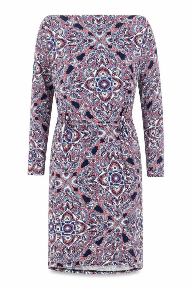 Monsoon Women's Multicoloured Geometric Dress Size 12