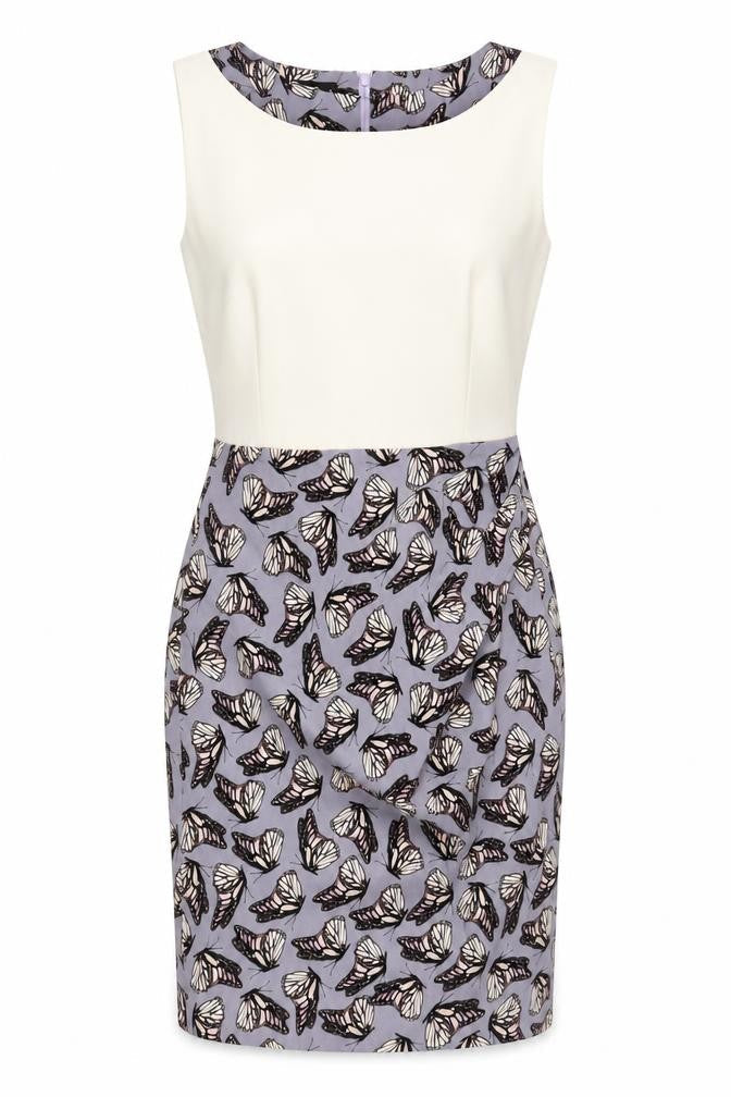 Vesper Women's Multicoloured Butterfly Pencil Dress Size 10