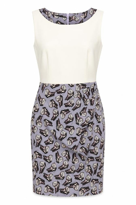 Vesper Women's Multicoloured Butterfly Pencil Dress Size 10