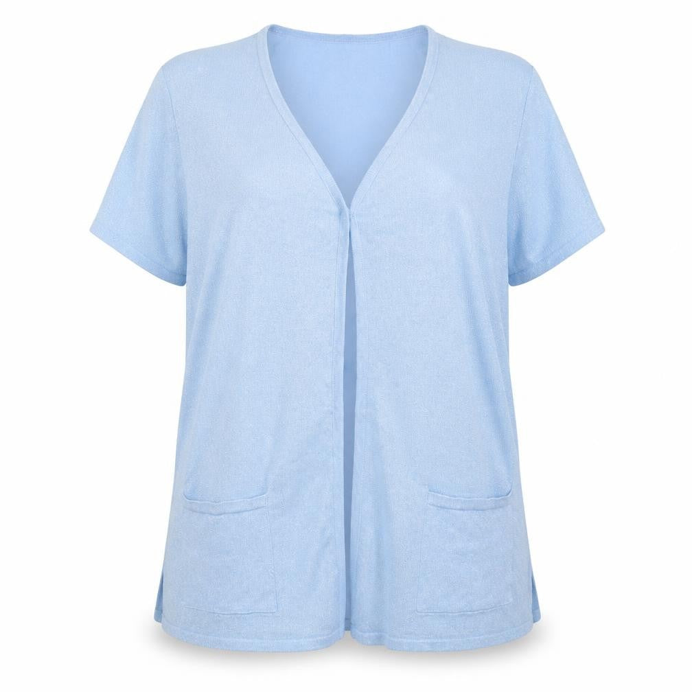 Michele Hope Women's Blue Cardigan, Size 18, V-Neck