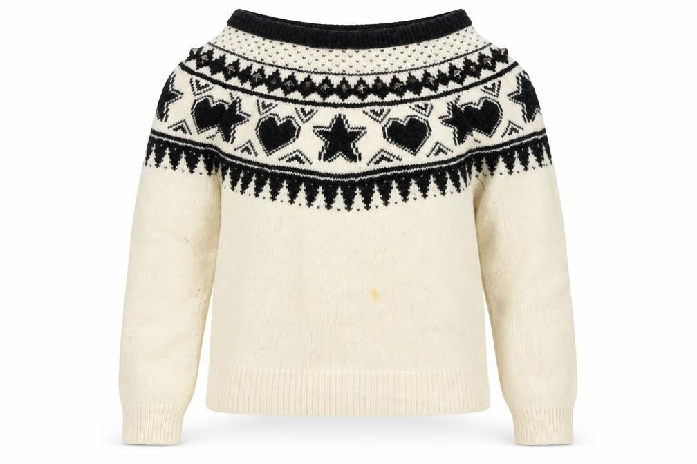 My Twin Twinset Women’s Ivory Wool Pullover Jumper S